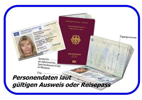 Grundlage Personen Daten: